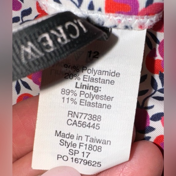 J.Crew one piece swimsuit, size 12, no signs of wear. - Picture 3 of 4